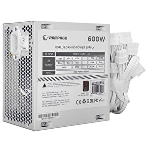 Rampage 600w 80+ Bronze Rmp-600-80p Power Supply Beyaz