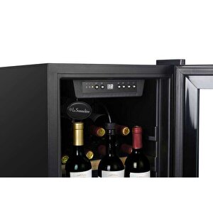 La Sommeliere 38 Şişe Kapasiteli Service Solo Siyah Şarap Dolabı ls38black