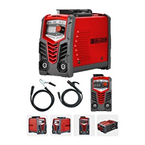 Alman Mma 200 Amper Profesyonel Dijital Göstergeli Inverter Kaynak Makinesi