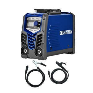Alman Gra 200 Amper Profesyonel Dijital Göstergeli Inverter Kaynak Makinesi Lacivert