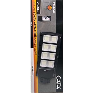Ct-4642 300 W Güneş Enerjili Solar Sokak Armatürü 6400 K Beyaz Işık