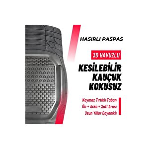 Audi A3 Hatchback Hasırlı Havuzlu Paspas Sc