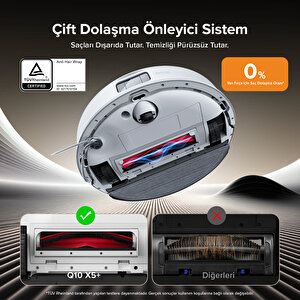 Q8 Max Pro Plus Akıllı Robot Süpürge Beyaz