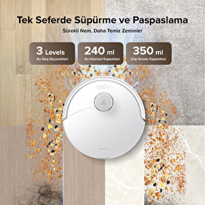 Q8 Max Pro Plus Akıllı Robot Süpürge Beyaz