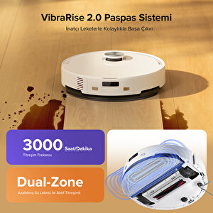 S8 Pro Plus Akıllı Robot Süpürge - Beyaz