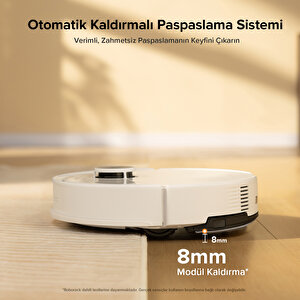 S8 Pro Plus Akıllı Robot Süpürge - Beyaz