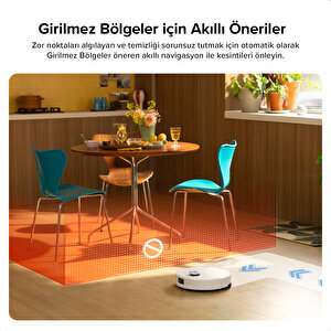 S8 Pro Plus Akıllı Robot Süpürge - Beyaz