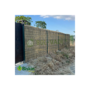 200cm Yükseklik X 250cm Genişlik Doğal Bambu Kamış Hasır Çit Dekoratif Bahçe Balkon Ve Duvar Çiti Reed Fence