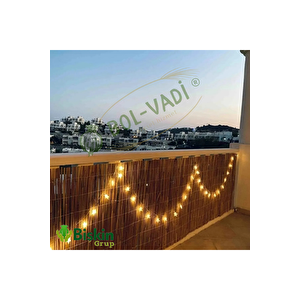 115cm Yükseklik X 150cm Genişlik Bambu Kamış Hasır Çit Dekoratif Bahçe Balkon Ve Duvar Çiti Reed Fence