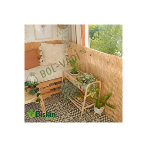 1metre Yükseklik X 6 Metregenişlik Bambu Kamış Hasır Çit Dekoratif Bahçe Balkon Ve Duvar Çiti Reed Fence