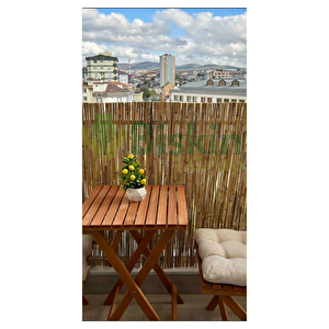 90cm Yükseklik X 400cm Genişlik Bambu Kamış Hasır Çit Dekoratif Bahçe Balkon Ve Duvar Çiti Reed Fence