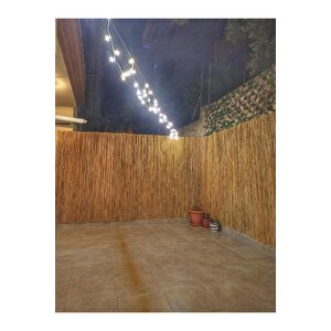 225cm Yükseklik X 200cm Genişlik Doğal Bambu Kamış Hasır Çit Dekoratif Bahçe Balkon Ve Duvar Çiti Reed Fence