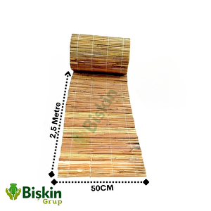 Natural 50cm X 250cm Bambu Kamış Hasır Çit Dekoratif Bahçe Balkon Ve Duvar Çiti Reed Fence