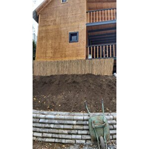 80cm Yükseklik X 100cm Genişlik Bambu Kamış Hasır Çit Dekoratif Bahçe Balkon Ve Duvar Çiti Reed Fence