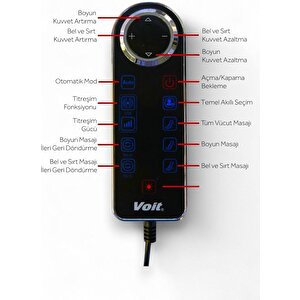 Voit M300 Elektrikli Masaj Koltuğu Masaj Sandalyesi Kumandalı / krem