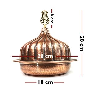 Paşaçadırı Yuvarlak Kapaklı Sahan 28cm