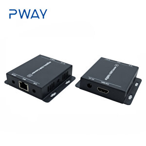 Pway 4k@60hz 70m Hdmi Ip Cat6 Ethernet Uzatıcı Cat5e/6 Infraredli