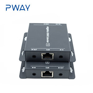 Pway 4k@60hz 70m Hdmi Ip Cat6 Ethernet Uzatıcı Cat5e/6 Infraredli