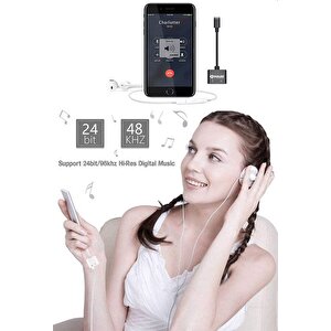 192401 Iphone Lightning Kulaklık Şarj Çevirici