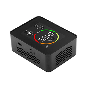 Aek-tech Co2 Dedektörü Taşınabilir 400-6000ppm Ev Ofis Sera Hava Kalitesi Ölçüm Cihazı Şarjlı
