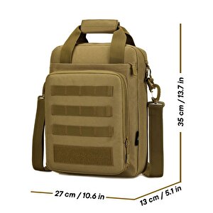 Omuzdan Askılı Büyük Taktik Outdoor Gündelik El Çantası Haki