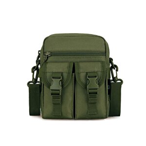 Omuzdan Askılı Küçük Taktik Outdoor Gündelik El Çantası Haki Yeşil
