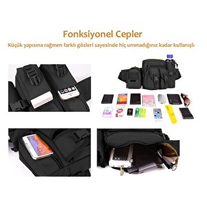Protector Plus Günlük Kullanım Bel Çantası Siyah