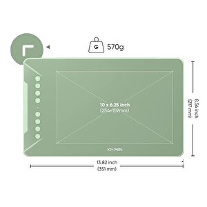 Xp-pen Deco01 V3 Grafik Tablet 16k 8 Kısayol Yeşil