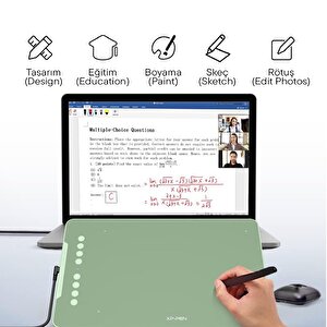 Xp-pen Deco01 V3 Grafik Tablet 16k 8 Kısayol Yeşil