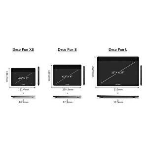 Xp-pen Deco Fun S Grafik Tablet Siyah