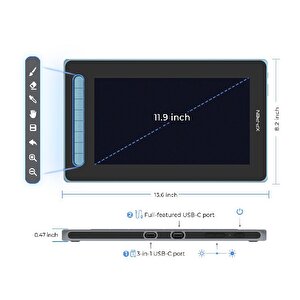 Xp-pen Artist 12 2nd Generation Grafik Ekran Tablet Mavi