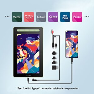 Xp-pen Artist 13 2nd Generation Grafik Ekran Tablet Yeşil