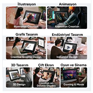 Xp-pen Artist 24 Pro Gen 2 Grafik Ekran Tablet 165hz Lamine Ekran 16k Basınç Dual X3 Styli