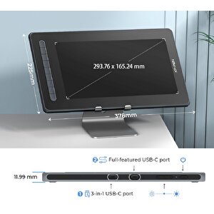 Xp-pen Artist 13 2nd Generation Grafik Ekran Tablet Siyah