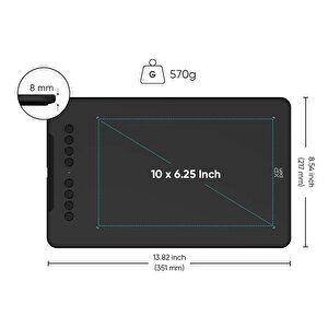 Xp-pen Deco01 V3 Grafik Tablet 16k 8 Kısayol Siyah