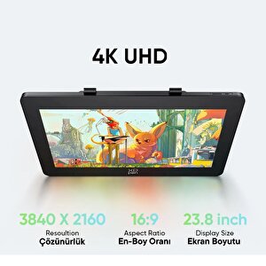 Xp-pen Artist 24 Pro Gen 2 Grafik Ekran Tablet 4k Ultravision 16k Basınç Dual X3 Styli