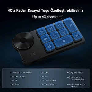 Xp-pen Ack05 Kablosuz Kısayol Uzaktan Kumanda Takımı
