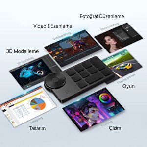 Xp-pen Ack05 Kablosuz Kısayol Uzaktan Kumanda Takımı