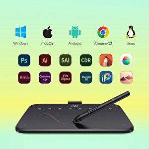 Xp-pen Deco 640 Grafik Tablet 16k 60 Derece Tilt 8 Kısayol
