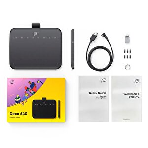 Xp-pen Deco 640 Grafik Tablet 16k 60 Derece Tilt 8 Kısayol