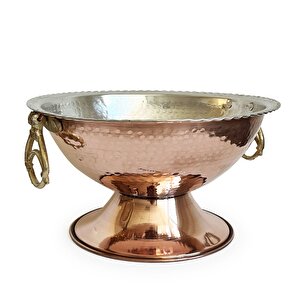 Bakır Punch Şerbet Kasesi 27cm