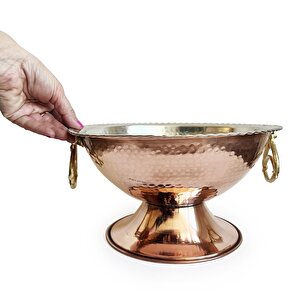Bakır Punch Şerbet Kasesi 27cm