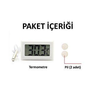 Aek-tech Mini Dijital Prob Termometre (beyaz)