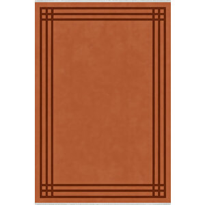 Kaymaz Taban Tarçın Renk Modern Halı 160x230 Cm 80x80 cm