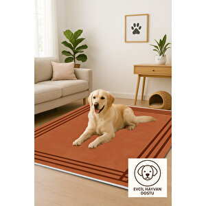 Kaymaz Taban Tarçın Renk Modern Halı 160x230 Cm