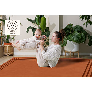 Kaymaz Taban Tarçın Renk Modern Halı 160x230 Cm