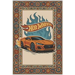 Araba Çocuk Halısı – Kaymaz Ve Makinede Yıkanabilir | Bebek & Evcil Dostu | 120x180 Cm 100x100 cm