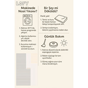 Minimal Geometrik Desen Halı Gri Pudra Bej 160x230 150x300 cm