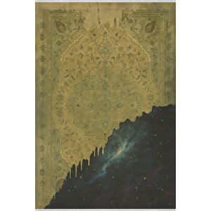 Uzay Ve Etnik Desenli Halı – Sanatsal Stil | Kaymaz Taban, Yıkanabilir, Evcil Dostu 200x250 cm
