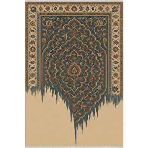 Damlayan Desenli Halı – Modern Tasarım | Kaymaz Tabanlı, Yıkanabilir, Bebek Ve Evcil Dostu 100x100 cm